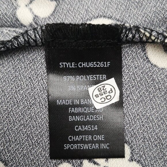 NWT Jules & Leopold Ladies Size Medium Black & Cream Flower Pattern Blouse - Picture 6 of 10